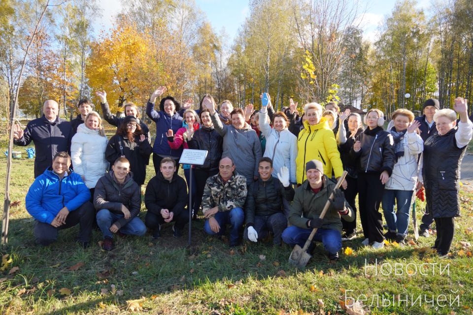 В Белыничах появилась аллея к 100-летию района